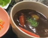 太巻・たらこペンネ・ビーフシチュー夕飯作り方8写真
