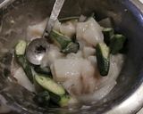 ★卵白衣で★イカ✕オクラのあんかけ作り方5写真