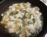 ★卵白衣で★イカ✕オクラのあんかけ作り方6写真