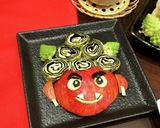 りんごで作ろう＊赤鬼作り方9写真