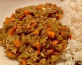 ドライカレー^_^タロの弁当　晩ごはん編作り方1写真