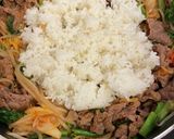簡単ビビンバ風焼き飯*+作り方7写真