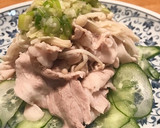 簡単ねぎ塩だれで☆えのきと豚しゃぶサラダ作り方8写真