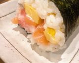 サーモンとネギトロの手巻き寿司 恵方巻き作り方8写真