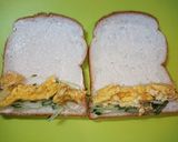 息子部活前後軽食❷スクエッグロールサンド作り方4写真
