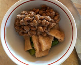納豆とアスパラ、稲荷を混ぜてみた作り方3写真