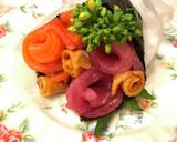 春♡卒業入学ブーケ花束巻き寿司作り方6写真