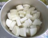 大根と鶏手羽中のピリ辛煮作り方2写真
