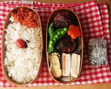お弁当★豚ひき肉ハンバーグ★洗い物楽チン作り方8写真