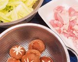 ふんわり鶏団子と地鶏の寄せ鍋作り方1写真