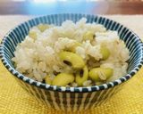 食物繊維たっぷり！青大豆の麦ごはん作り方5写真