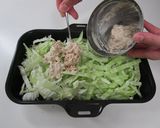 ツナごまマヨ蒸しキャベツ作り方2写真