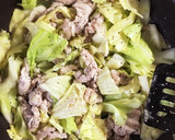 12分で簡単♪豚こまキャベツのウマ塩だれ作り方3写真