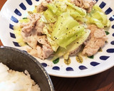 12分で簡単♪豚こまキャベツのウマ塩だれ作り方4写真