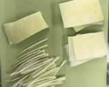 やみつき♡大根の皮きんぴら作り方1写真