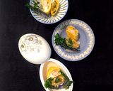 小さい卵焼きシリーズ 茹で菜花バターで作り方3写真