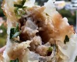 ベトナム風　ワンタンの皮で焼き春巻き作り方7写真