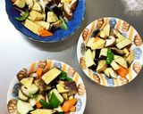 レンジかた焼きそばのタレ炒め味春雨炒め煮作り方12写真