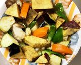 レンジかた焼きそばのタレ炒め味春雨炒め煮作り方13写真