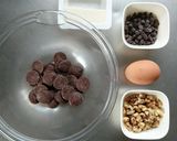 バレンタインに☆簡単濃厚ブラウニー。作り方1写真