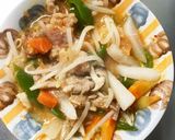 免疫力UPキムチ煮味豚こま大根青椒肉絲風作り方16写真