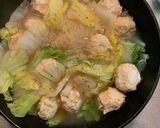 鶏団子と白菜の春雨スープ作り方9写真