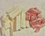 ほうれん草と長芋の中華炒め作り方1写真