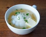 まるごと新玉ねぎのバターコンソメスープ作り方4写真
