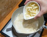 包丁不要！ダブルチーズクリームパスタ♪作り方4写真