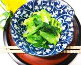 【簡単レンチン】小松菜（ほうれん草）お浸作り方7写真