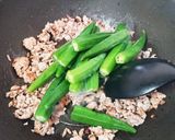 お弁当★オクラとそぼろの肉味噌★作り置き作り方2写真