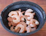 エビと豆の具だくさんトマトスープ作り方2写真