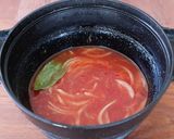 エビと豆の具だくさんトマトスープ作り方3写真