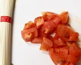 簡単！栄養満点！トマトたまご麺作り方1写真
