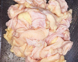 簡単 鶏皮の甘辛炒め作り方1写真