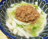 犬ご飯　白菜と鮭のとろとろ煮込みうどん作り方5写真