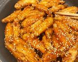 胡麻香る甘辛手羽中炒め作り方5写真