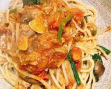 サバ缶のトマトスパゲッティー作り方7写真