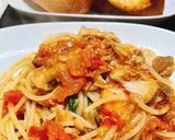 サバ缶のトマトスパゲッティー作り方8写真