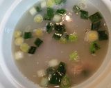 ネギと鶏ミンチの中華風スープ♪作り方4写真