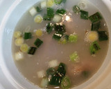 ネギと鶏ミンチの中華風スープ♪作り方4写真