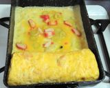 カニカマ入り！だし巻き卵♪作り方6写真