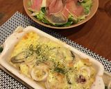 牡蠣とヤリイカのグラタン作り方8写真