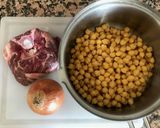 ひよこ豆とお肉の羊飼い風煮込み作り方1写真