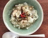白きくらげ3活用♪煮物→味噌汁→卵雑炊作り方5写真
