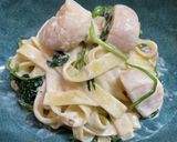 めちゃ美味！帆立のクリームパスタ。作り方9写真