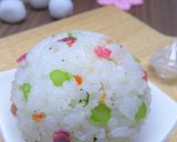 おむすびの素+春菊の茎＊おむすび作り方7写真
