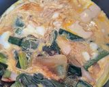 旬の葉玉ねぎと豆腐の卵とじ作り方7写真