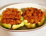 キーマカレーアレンジ☆アボカドチーズ焼き作り方4写真