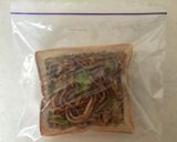 簡単♪やきそばパン！冷凍作りおきトースト作り方4写真